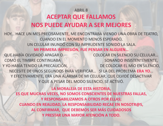 Aceptar que fallamos nos puede ayudar a ser mejores